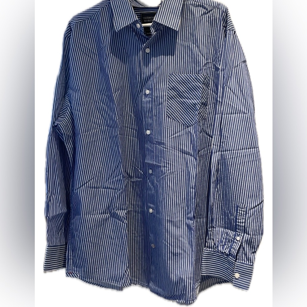 Hudson North Striped Button down long  sleeve.